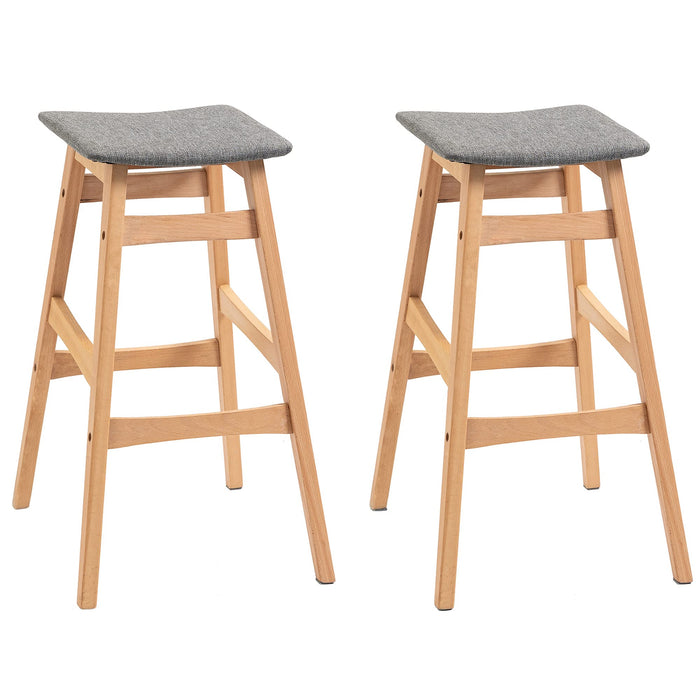 HOMCOM Bar Stool 835-446 Natural Wood