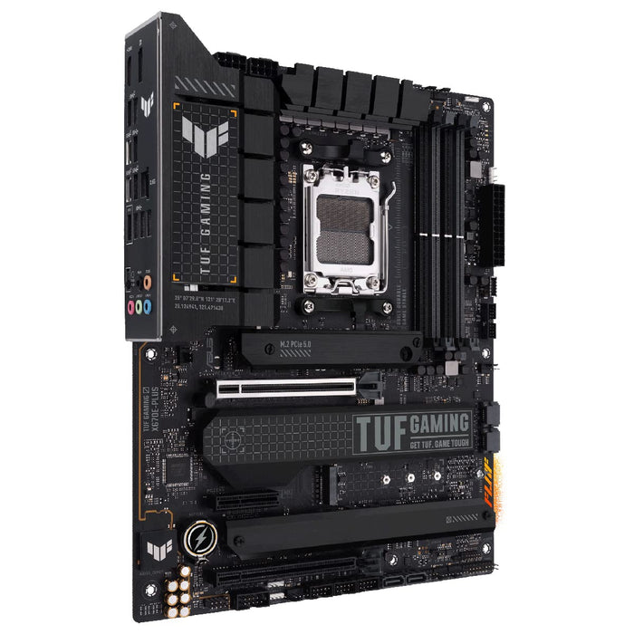 ASUS TUF GAMING X670E-PLUS - Motherboard - ATX - Socket AM5 - AMD X670 Chipset - USB 3.2 Gen 1, USB 3.2 Gen 2, USB-C Gen 2x2, USB-C 3.2 Gen2 - 2.5 Gigabit LAN - onboard graphics (CPU required) - HD Audio (8-channel)