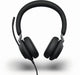 Jabra Evolve2 40 SE UC Stereo - Headset - on-ear - wired - USB-C - noise isolating - Optimised for UC