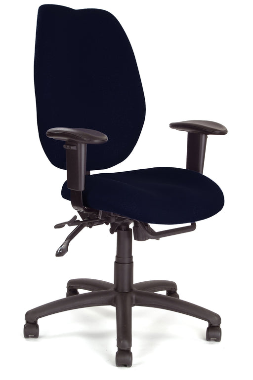 Nautilus Designs Ltd. Ergonomic High Back 24 Hour Multi-Functional Synchronous Operator Chair with Multi-Adjustable Arms