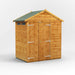 Power Garden Shed 46PASSDD Golden Brown 4x6