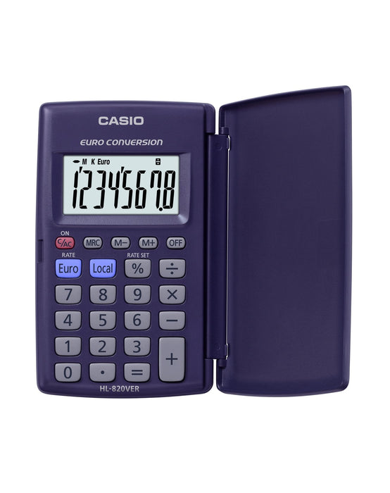 Casio Pocket Calculator HL-820VERA Blue