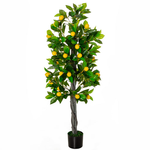 HOMCOM Artificial Plant Yellow 15 x 15 x 135 mm