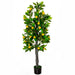 HOMCOM Artificial Plant Yellow 15 x 15 x 135 mm