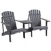 OutSunny Chair Fir Wood 870 x 1,700 x 940 mm Dark Grey