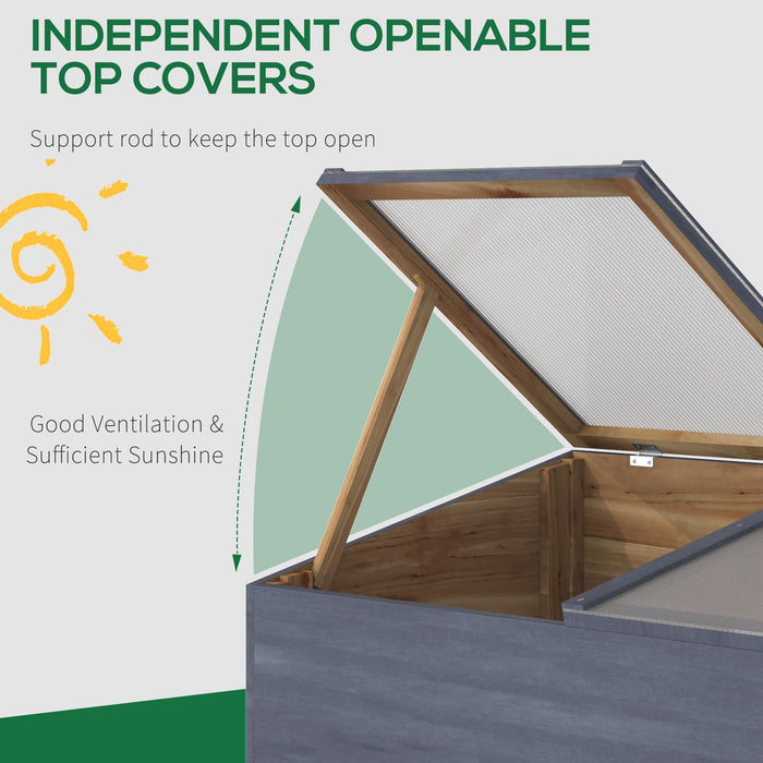 OutSunny Greenhouse 0.5 x 1 x 0.36 m Light Grey