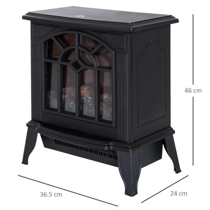 Homcom Electric Fireplace Heater with LED Flame Effect