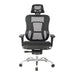 Nautilus Designs Ltd. High Back Synchronous Mesh Designer Executive Chair with Adjustable Headrest and Chrome Base - Black