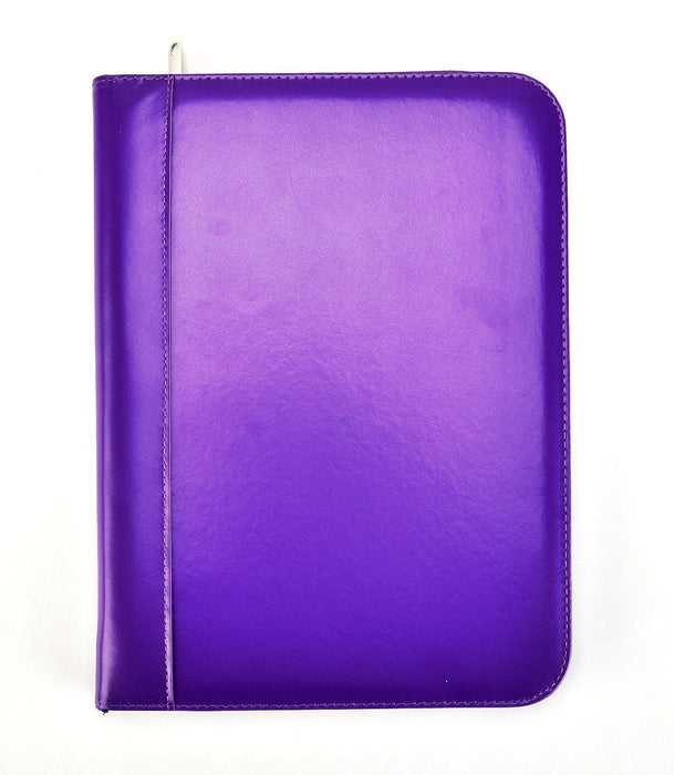 Arpan A4 4 ring Purple Conference Folder with soft padded cover and calculator