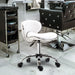 HOMCOM Office Chair White PU, Sponge 921-076