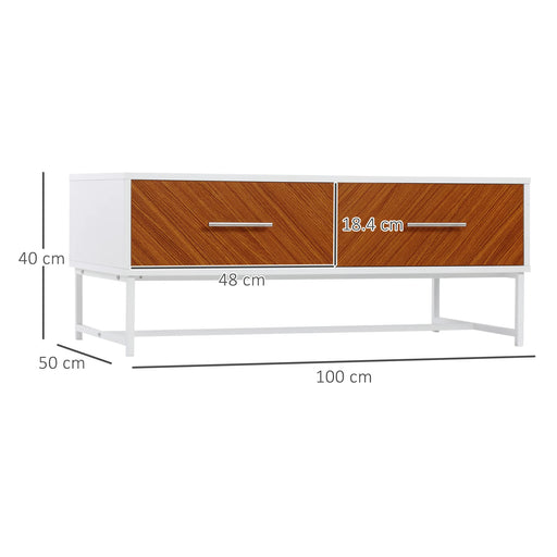 HOMCOM Coffee Table 839-251 1,000 x 500 x 400 mm