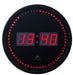 Alba Digital Wall Clock HORLED 30 x 4cm Black