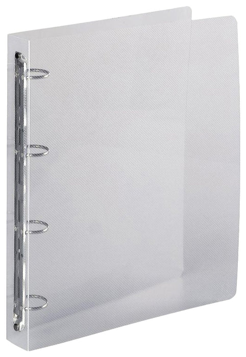 Exacompta Ring Binder Polypropylene A4 4 ring 30 mm Crystal Pack of 20