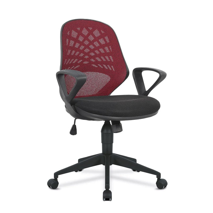 Nautilus Designs Office Chair Bcm/K116/Rd Mesh Red Black