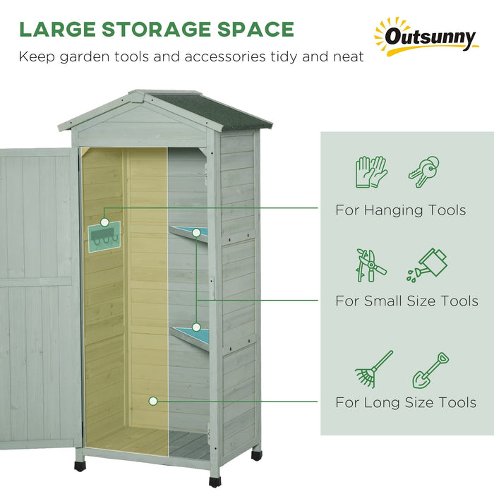 OutSunny Garden Shed Green