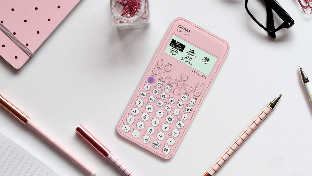 Casio Scientific Calculator FX-83GTCW-PK Pink