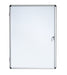 Bi-Office Enclore Indoor Lockable Notice Board Magnetic 6 x A4 Wall Mounted Lacquered Steel 72 (W) x 67.4 (H) cm White