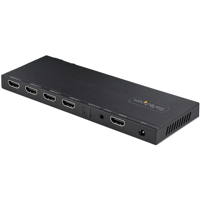 StarTech.com 4-Port 4K 60Hz HDMI 2.0 Video HDMI Splitter with Built-in Scale