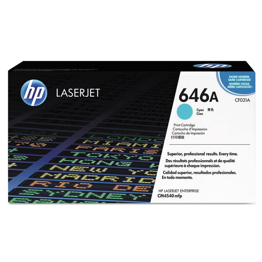 HP 646A Original Toner Cartridge CF031AC Cyan