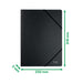 Leitz Recycle Card Folder with Elastic Bands A4 CO2 Neutral Black 430 gsm 100% Recycled Card