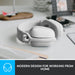 Logitech Zone Vibe 100 - Headset - full size - Bluetooth - wireless - off-white