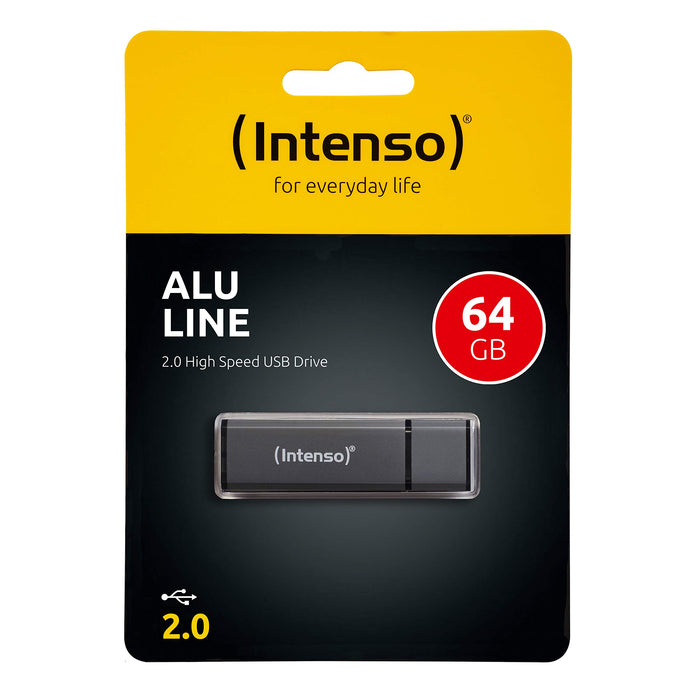 Intenso USB 2.0 Flash Drive Alu Line 64 GB Anthracite