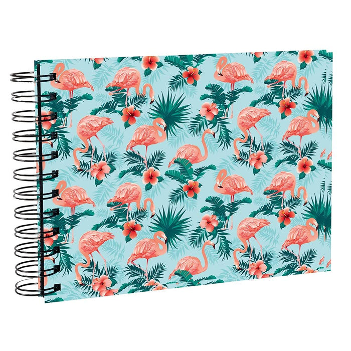 Exacompta Flamingo Photo Album Spiral Hardback Paper 15.8 x 23.5 x 5 cm Light Blue