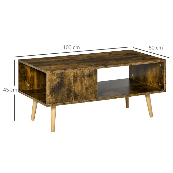 HOMCOM Coffee Table 839-235BN 1,000 x 500 x 450 mm