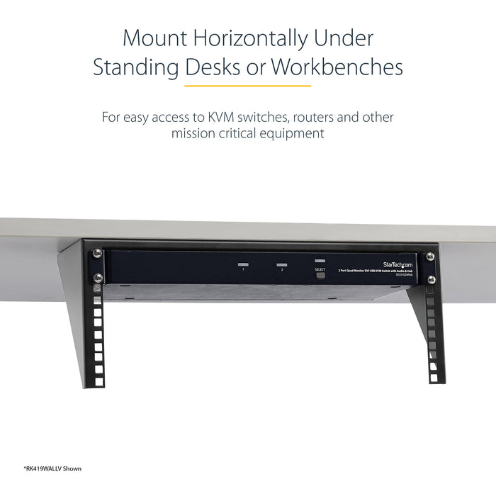 StarTech.com 5U Vertical Wall Mount Network Rack 19in Low Profile