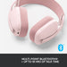 Logitech Zone Vibe 100 - Headset - full size - Bluetooth - wireless - rose