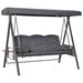 OutSunny Swing Bench Steel, Polyester Fabric Grey