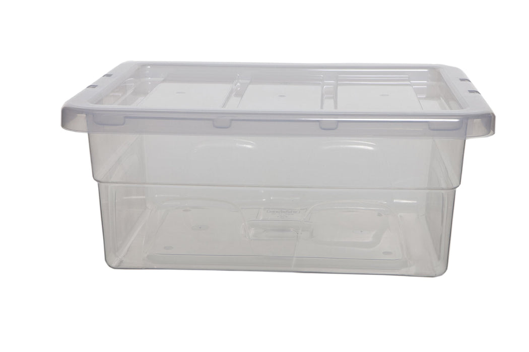 Whitefurze Spacemaster Storage Box + Lid 12 L Transparent 40 x 32 x 11 cm