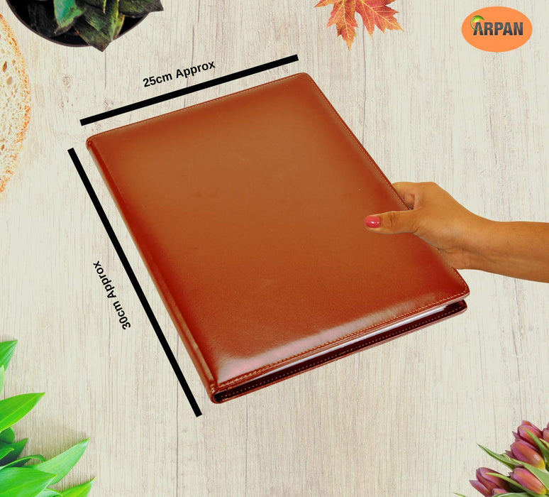 ARPAN Display Book A4 Brown 48 Pockets