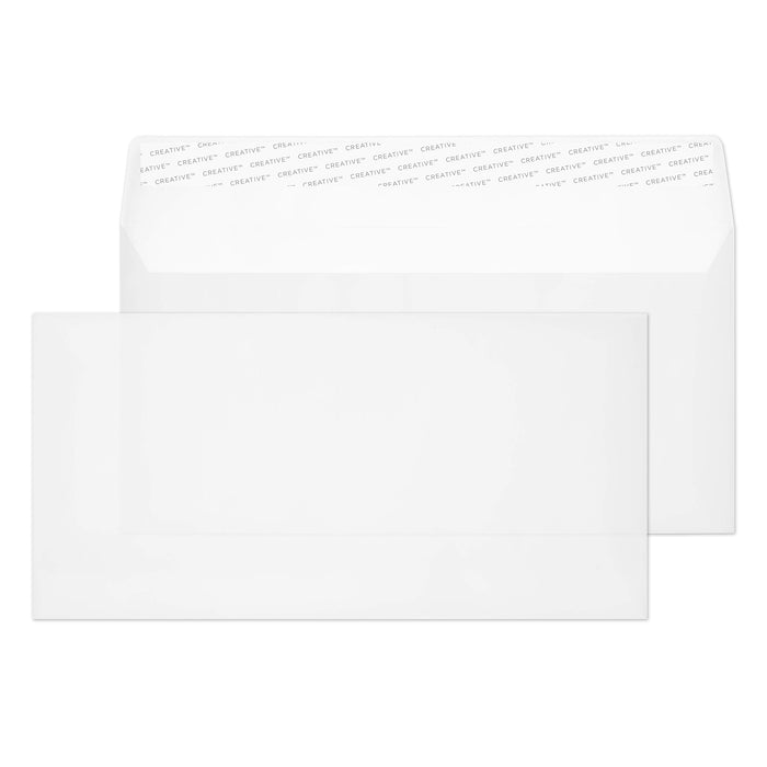 Creative Senses Envelopes DL+ 229 (W) x 114 (H) mm Adhesive Strip White 110 gsm Pack of 250