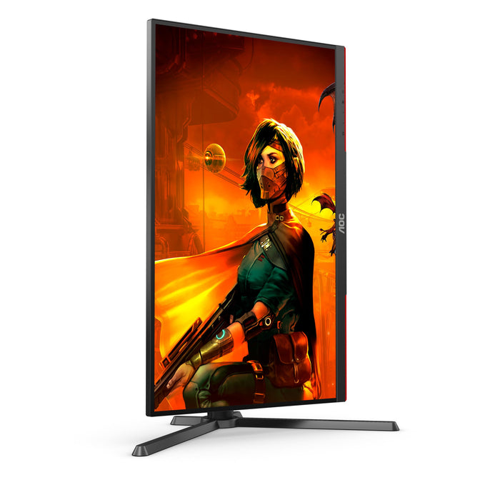 AOC Gaming U27G3X - LED monitor - gaming - 27" - 3840 x 2160 4K @ 160 Hz - Fast IPS - 1000:1 - DisplayHDR 400 - 1 ms - 2xHDMI, 2xDisplayPort - black, red