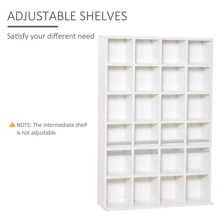 Homcom Shelving Unit for 420 CDS White