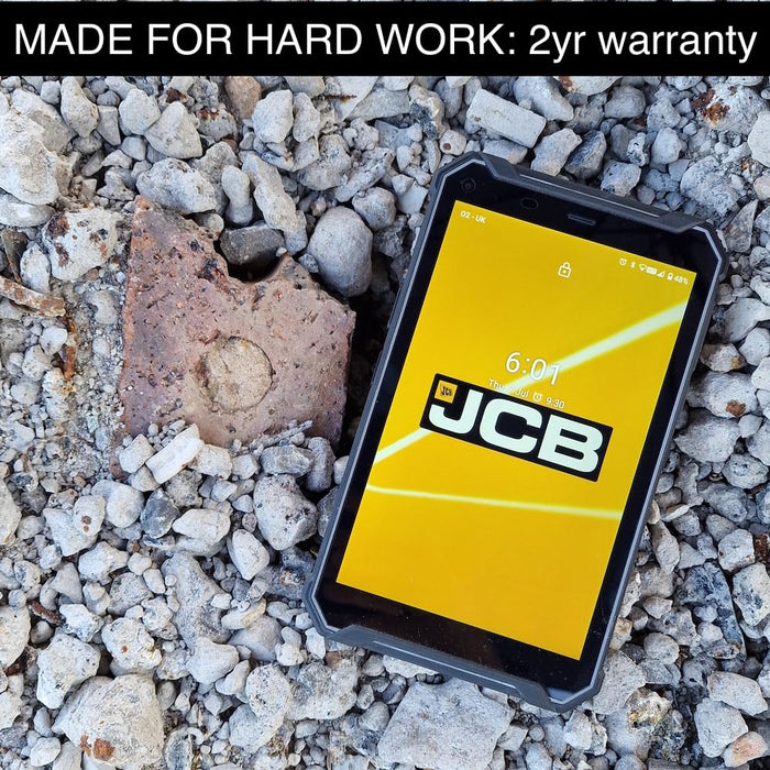 JCB Tough Tablet 8 Inch Dual SIM 6GB RAM 128GB Storage Android 10 Tablet