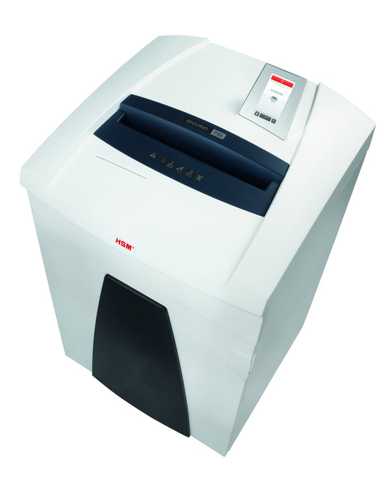 HSM Particle-Cut Shredder Securio P40i Security Level 13 Sheets White P-6 with Separate Cutting Unit and Metal Detection