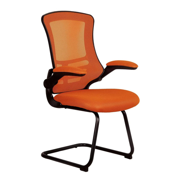 Nautilus Designs Cantilever Chair Bcm/L1302V/Og Non Height Adjustable Orange Black