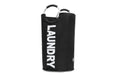 ARPAN Laundry Bag Oxford Cloth WB-2207BK Round Alloy Handles Black 61 x 72 cm