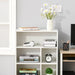 Homcom Modern Bookcase White 600 x 300 x 1,033 mm