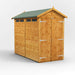 Power Garden Shed 84PASSDD Golden Brown 8x4