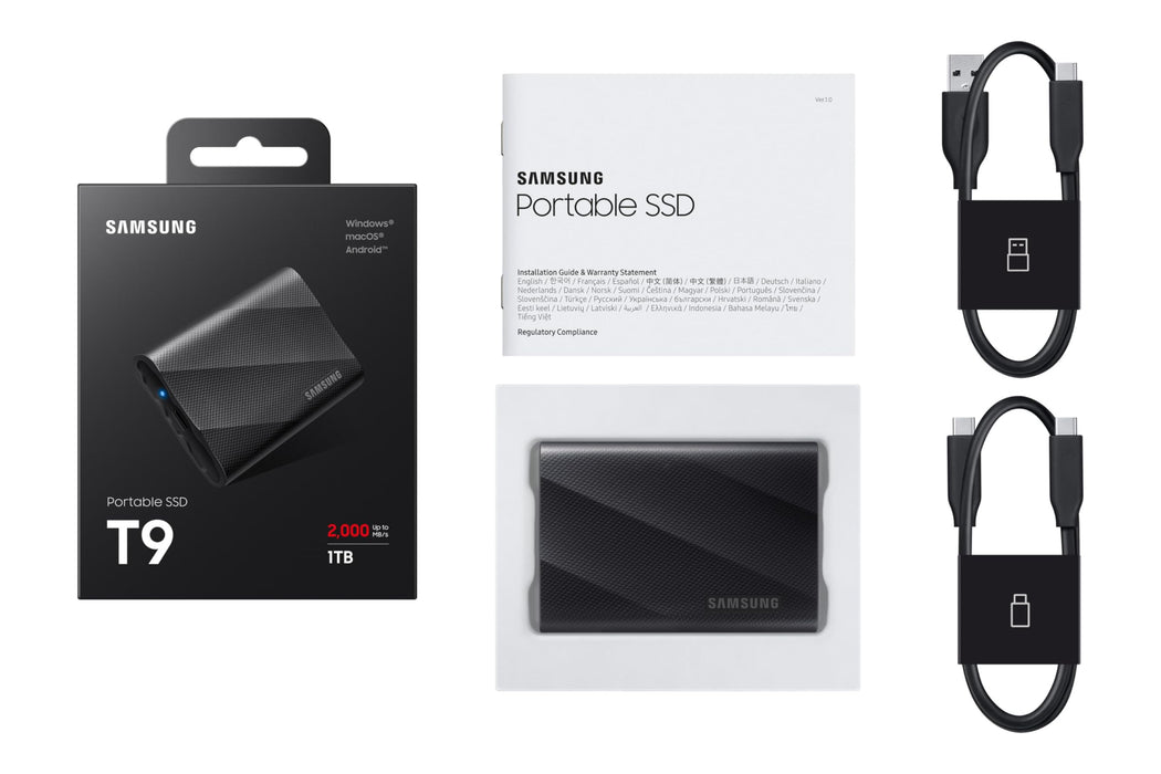 Samsung T9 1TB USB-C Portable External Solid State Drive