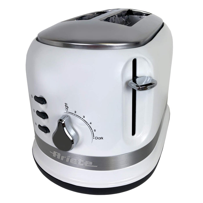 Ariete Moderna AR1493 2 slice toaster 6 Browning settings Metal White