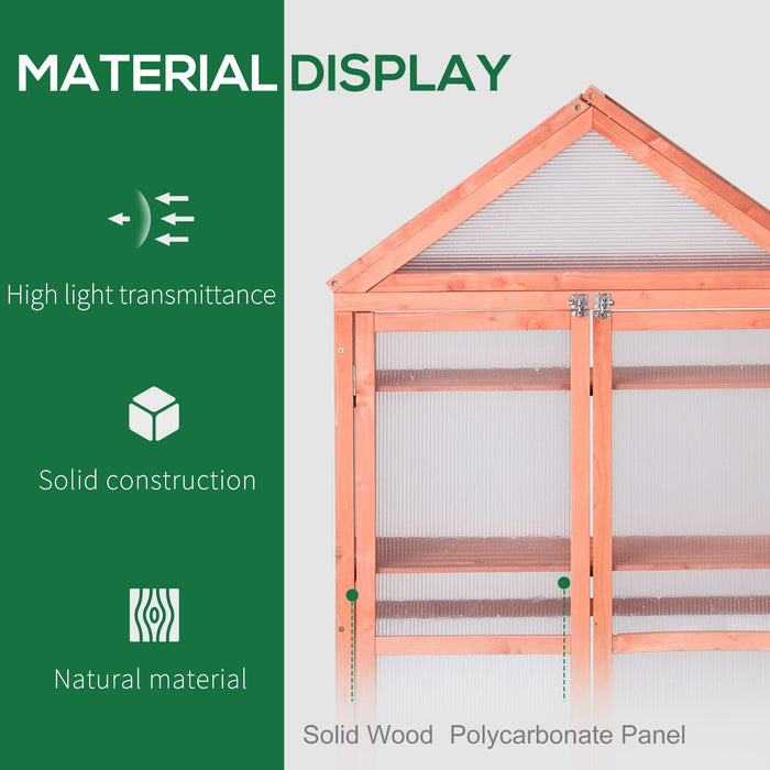 OutSunny Greenhouse Orange 80 x 47 x 138 cm