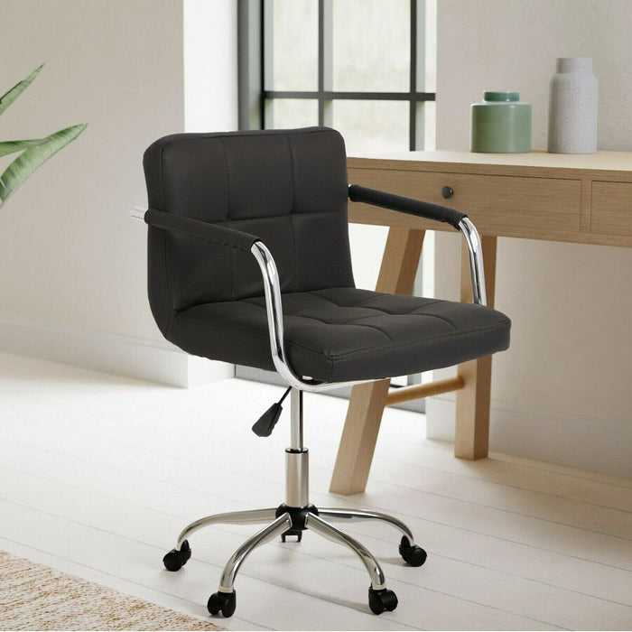 NEO Faux Leather Fixed Armrest Seat Height Adjustable Fabric Grey 130 kg CUBE-OFFICE-FAB-GREY 4,600 (W) x 4,600 (D) x 8,500 (H) mm