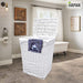 ARPAN Laundry Basket Wicker White 38 x 25 x 49 cm