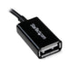 StarTech.com 4 Inch Micro USB to USB OTG Host Adapter Male to Female