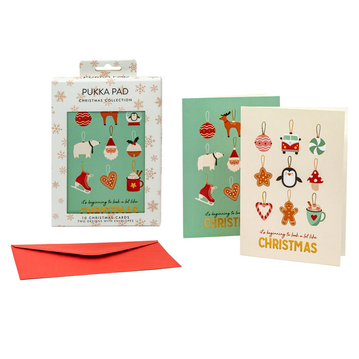 PUKKA Greeting Card 9774-XMS Assorted 114 mm (W) X 155 mm (D) X 20 mm (H)