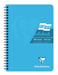 Europa Notebook 5812Z A5 Ruled Spiral Bound Side Bound Cardboard Hardback Blue Perforated 180 Pages